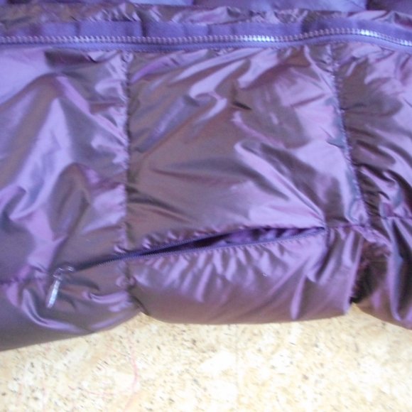 Plum warm women Eddie Bauer down long coat S/P - Picture 12 of 13